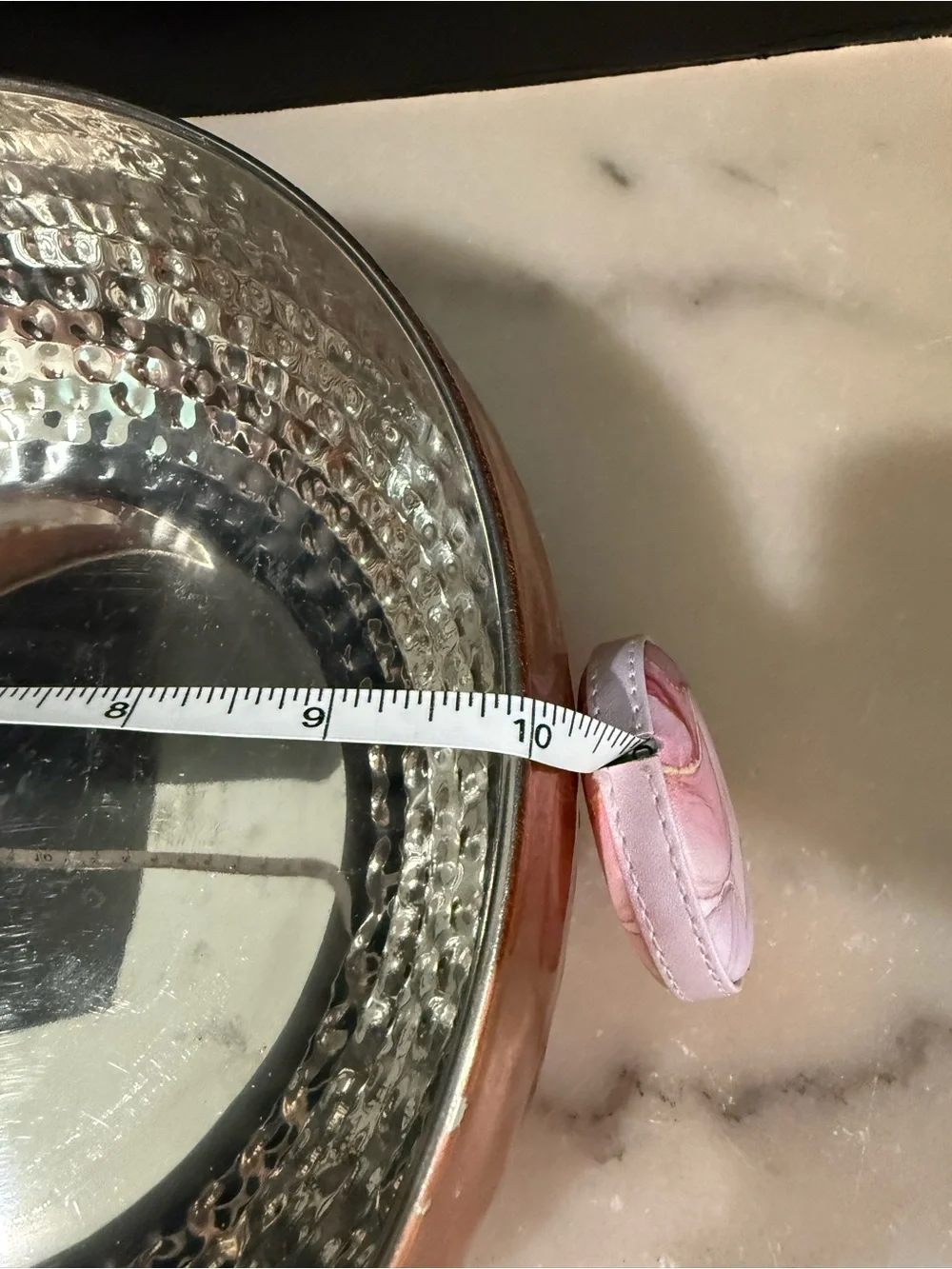 Hammered Copper-Color Decorative Serving Bowl - Home Dining